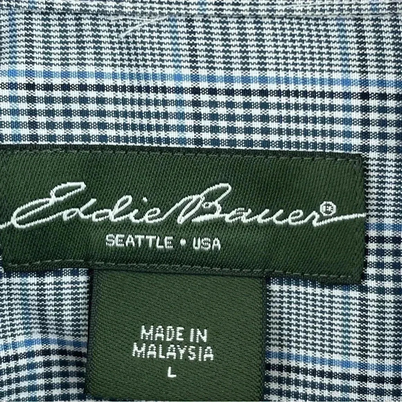 Eddie Bauer Shirt Button Down Long Sleeve Mens Size L 1188 - Picture 4 of 7
